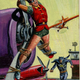 Illustration for article titled The Dark Knight rides a shark in bondage-crazy 1960s Batman art